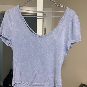 Light blue shirt with cute back